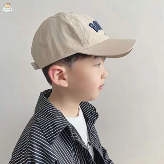 兒童帽子 防曬帽 兒童帽子夏季薄款速幹鴨舌帽男童遮陽太陽帽防曬女孩棒球帽透氣
