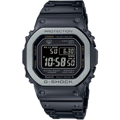 Casio G-SHOCK 手錶 男錶 太陽能 全自動日曆 金屬外殼 黑色 GMW-B5000MB-1JF