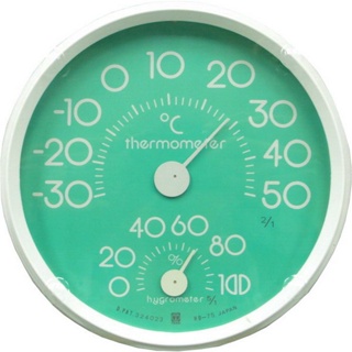 《好康醫療網》CRECER溫濕度計(日本原裝)溫度計/濕度計/溼度計/溫溼度計HD-75(綠色)