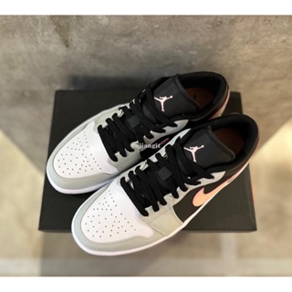 Nike Air Jordan 1 Low Grey Pink 白灰 黑粉 男鞋 553558-062