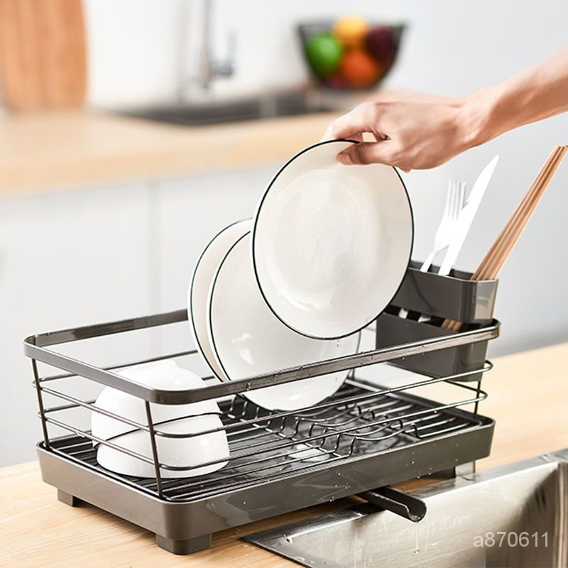 日本ASVEL碗碟收納架廚房置物架碗盤瀝水架傢用碗筷濾水架
