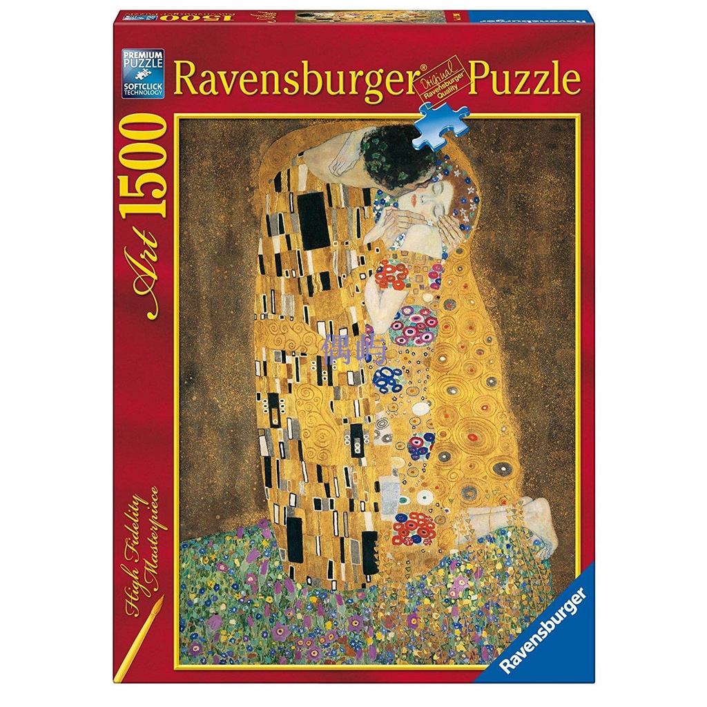 ravensburger 1000 1500片德國進口拼圖 克林姆 吻 偶屿