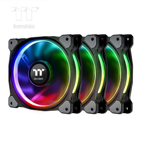 Thermaltake Riing Plus 12 LED RGB水冷排風扇TT Premium頂級版 (三顆風扇包裝)
