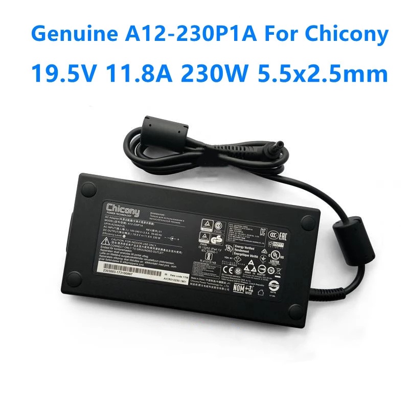 ♪Chicony 19.5V 11.8A 230W 交流適配器適用於微星 GS65 GS75