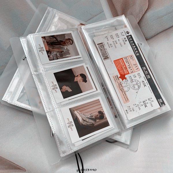 【馨怡優選】收納冊 追星小卡專輯3寸火車票 收納冊 機票明信片票根門票INS高顏值收集本