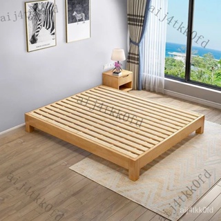 【現貨】矮床實木床1.5米雙人床榻榻米床架簡約現代日式1.8米出租屋大床