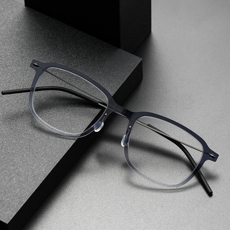 尼龍鈦眼鏡框6510無螺絲一體式設計日系全框方形時尚近視眼鏡架工廠直銷中性無logo尚宏眼鏡