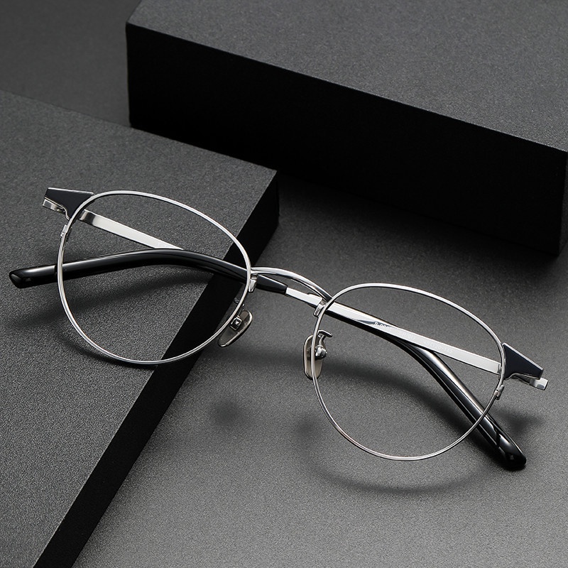 眼鏡框純鈦女生9999同款S-960T復古男防藍光平光眼鏡批發工廠直銷中性無logo尚宏眼鏡