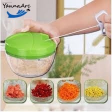 Manual easy spin cutter speedy garlic onion vegetable choppe