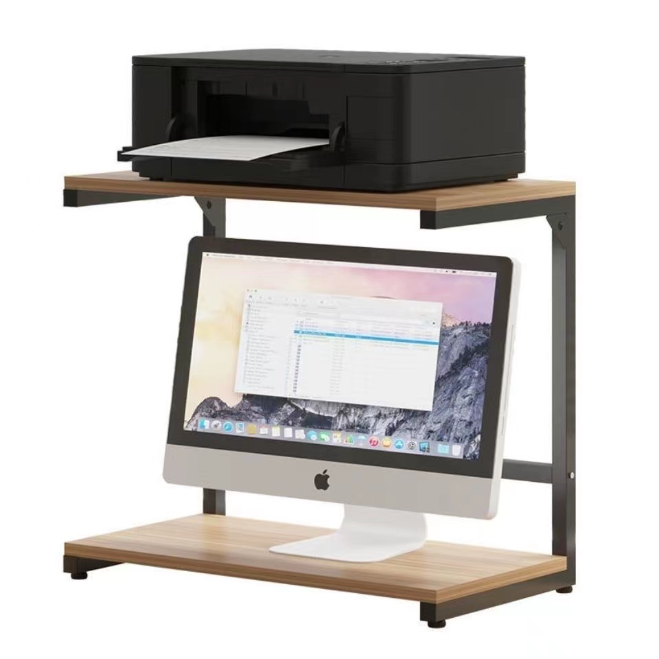 ▪◐✷✓桌面顯示器增高架子多功能雙層印表機置物架辦公室臺式收納/儲物架#贈