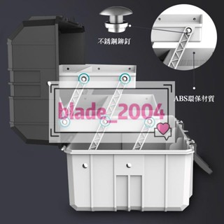 上新 三層塑膠工具箱 大號家用收納盒手提式車載中號多功能折疊工具箱194
