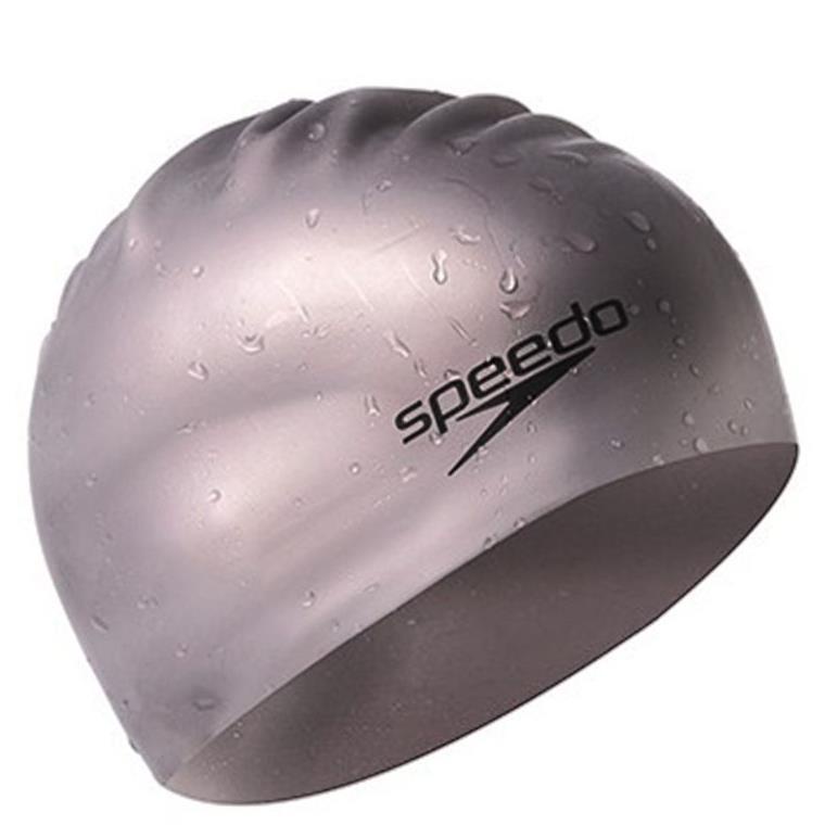 新品Speedo泳帽速比濤硅膠彈力泳帽男女防水大號成人專業硅膠帽不