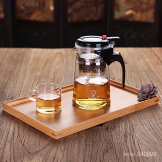 廚房好物~推薦💖日式竹託盤茶盤傢用簡約茶海小託盤長方形茶臺茶海大號木質託盤