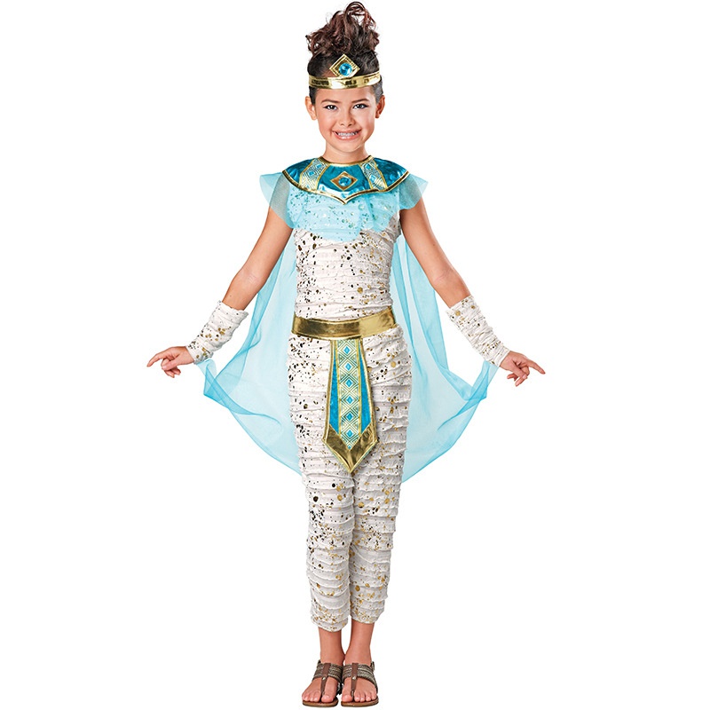 【Cosplay服飾】萬聖節兒童服裝 ROYAL EGYPTIAN MUMMY 古埃及公主 木乃伊女童服 28H9