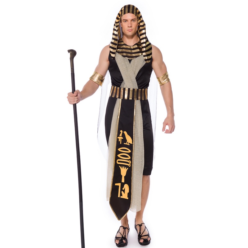 【Cosplay服飾】古埃及君主國王 成人男款cosplay法老阿懞-拉神之子埃及人木乃伊 DU9F