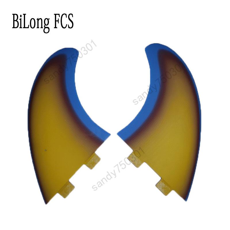 免運#優選#BiLong FCS POWER TWIN FIN 沖浪板雙側鰭玻璃纖維大尺寸硬尾鰭