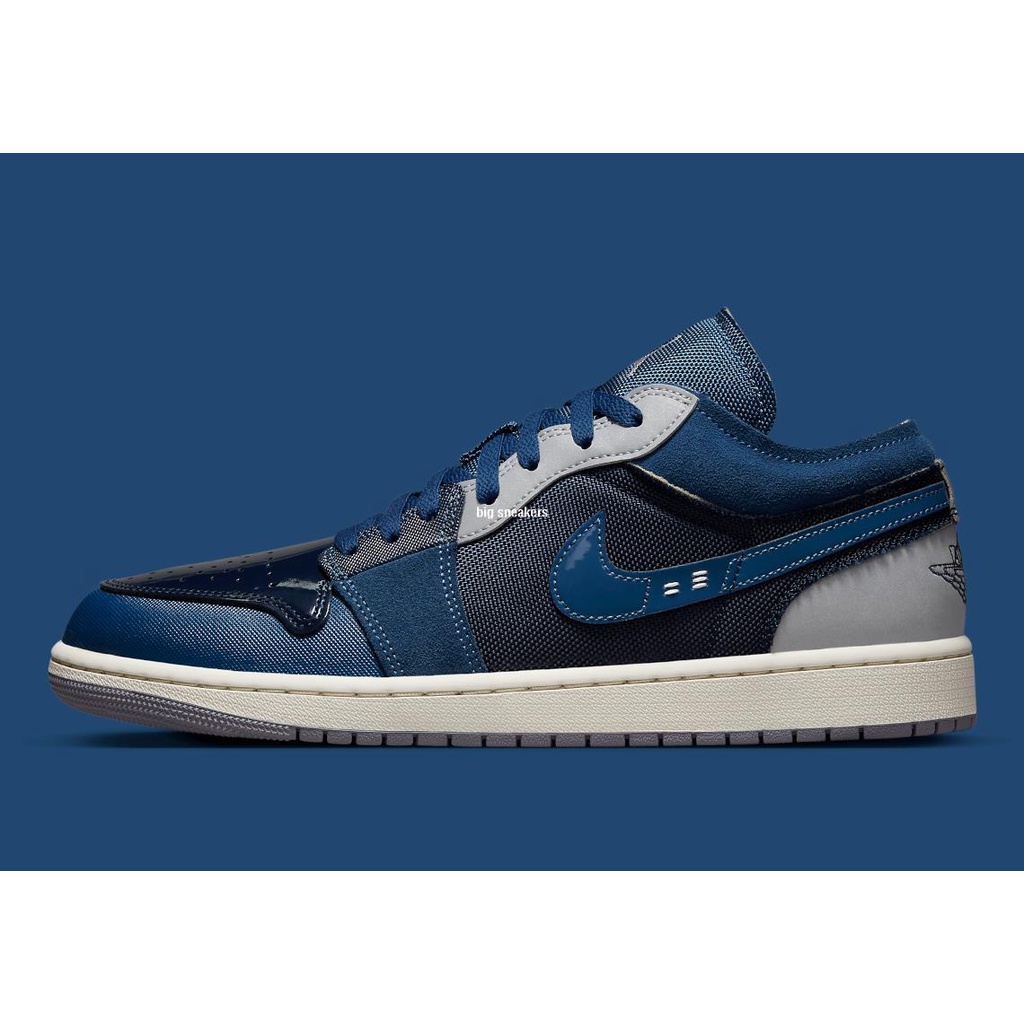 Nike Air Jordan 1 Low Craft Obsidian 藍黑色 男鞋 DR8867-400