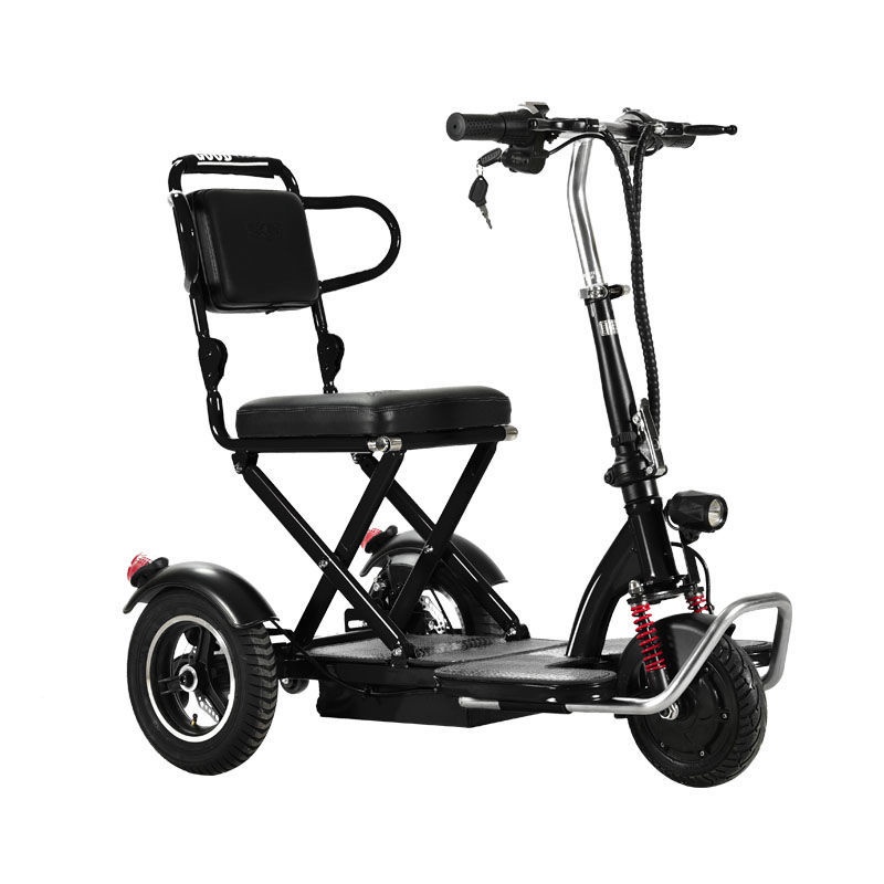 【工廠直髮】維克VIKE可折迭電動三輪車代步超輕便攜式小型迷你老年殘疾人車