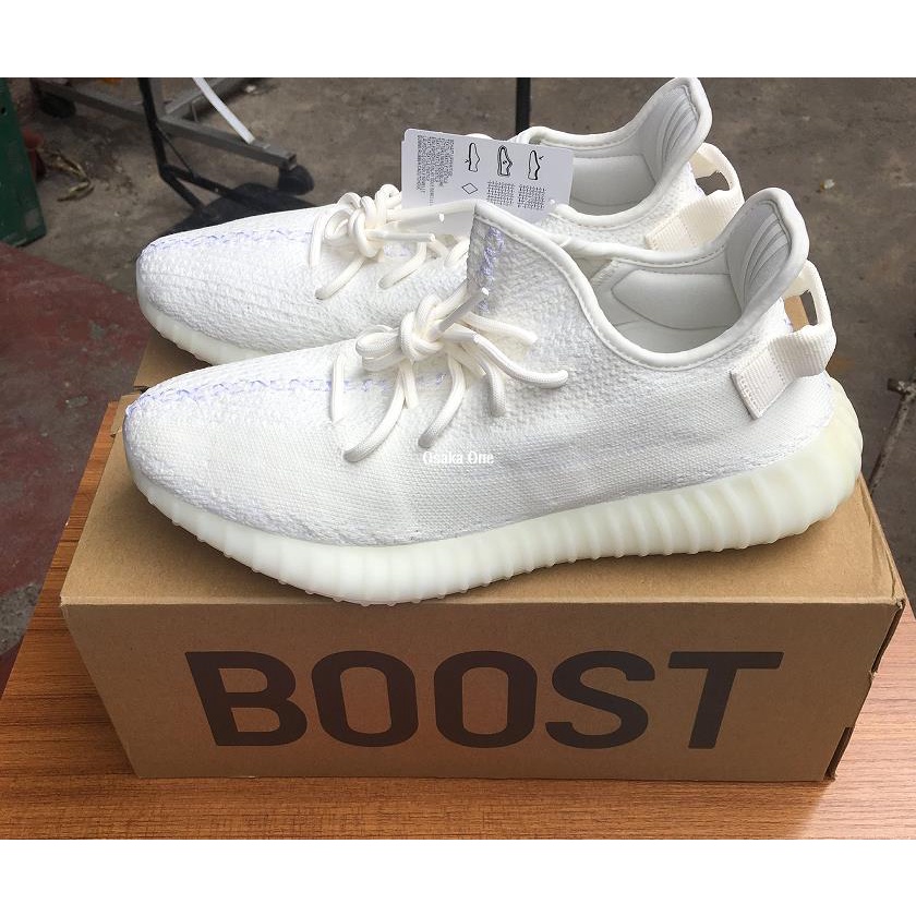 Adidas Yeezy Boost 350V2 全白 白冰淇淋 百搭 男女慢跑鞋 CP9366