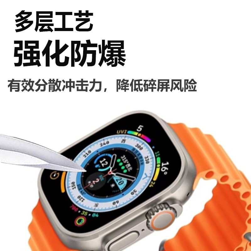 手錶膜 錶盤膜 華強北S8Ultra手表貼膜S8uiraMax保護膜gs8/2.09寸45天花S8頂配版