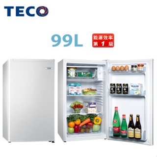 TECO 東元 ( R1091W ) 99公升 小鮮綠系列單門冰箱 -珍珠白