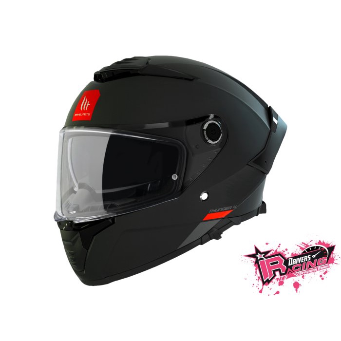 ♚賽車手的試衣間♚ MT Helmets® Thunder 4 SV Solid A1 Matt 消光 黑色