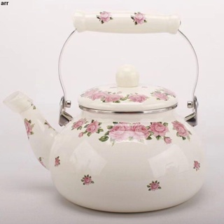茶壺💕加厚1.5L-5L平底琺瑯搪瓷燒水壺家用涼水壺茶壺奶茶壺電磁爐燃氣