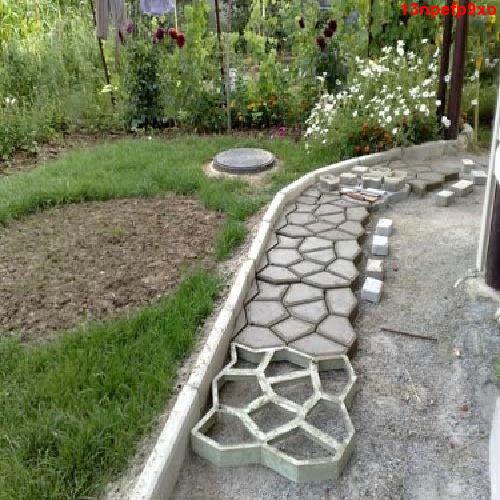 ♡爆品好物♡☽☽園藝用品工具強化小路造型水泥分割鵝卵石裝修拼花路面大石頭模具