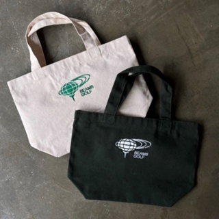 BEAMS GOLF品牌限定刺繡托特包 淺色 實用提袋 購物袋 午餐袋 便當袋