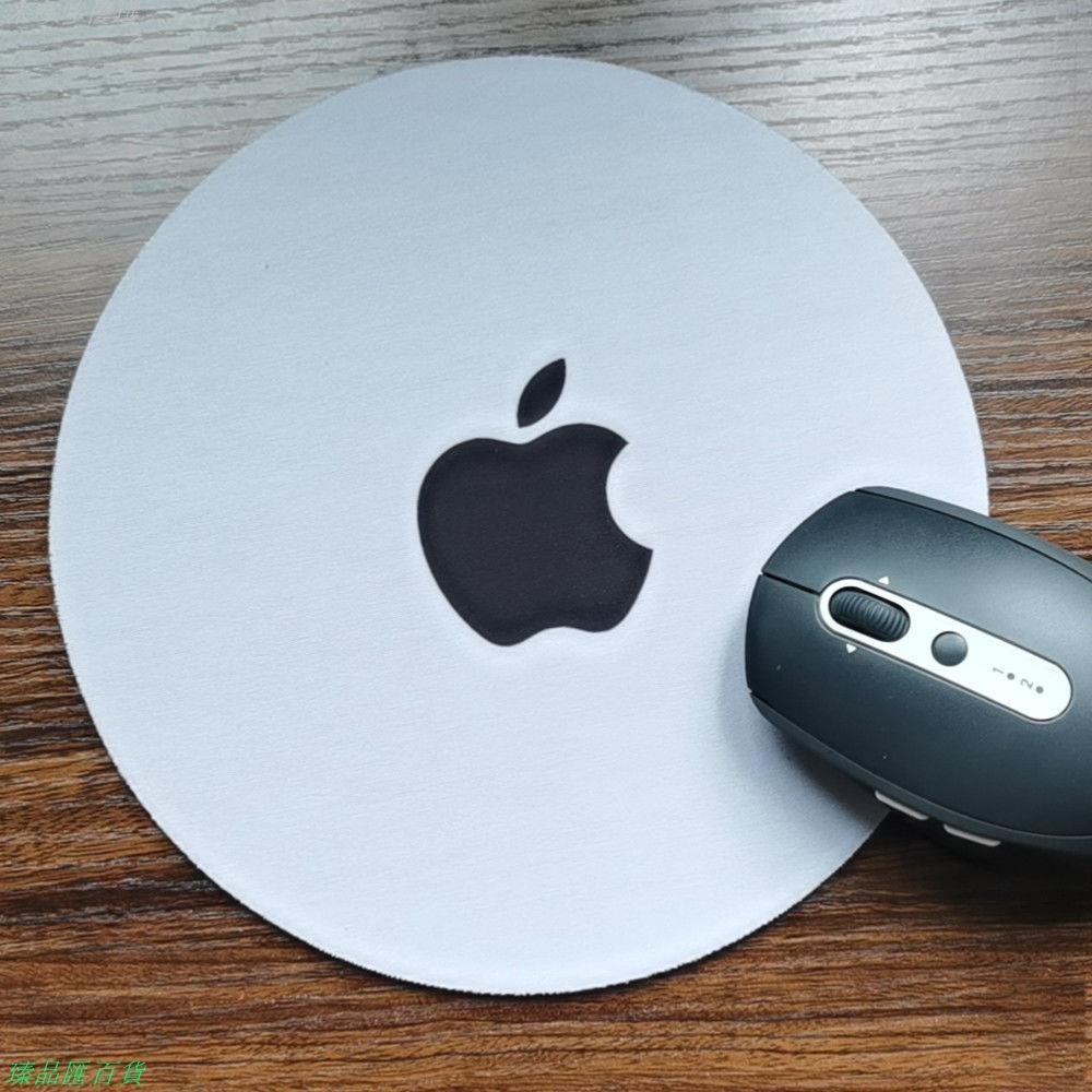 滑鼠墊 鍵盤墊 桌墊 鼠墊 遊戲滑鼠墊 止滑墊 鍵盤墊~20x20小型圓形可愛游戲蘋果Apple風格鼠標墊