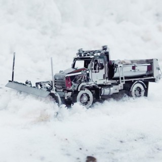 愛拼 3D全金屬不銹鋼模型DIY玩具益智拼圖 福萊納卡車114SD鏟雪車
