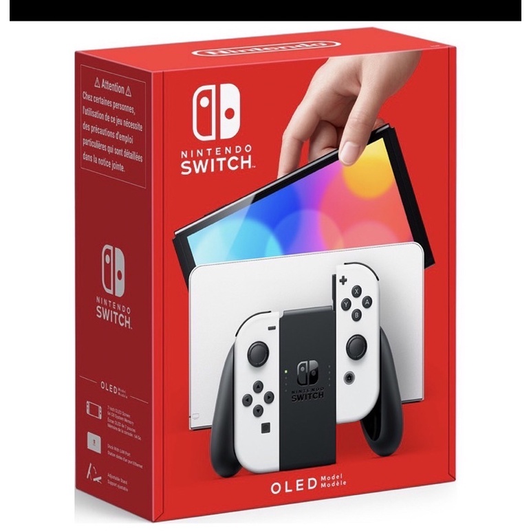 Nintendo Switch OLED 白色主機 (電力加強版台灣公司貨)  很少玩，九成新