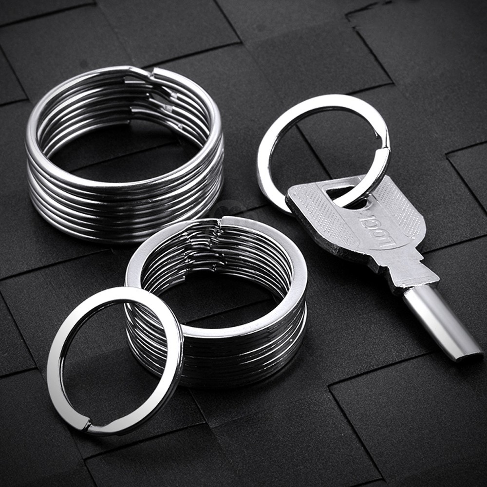 【卡諾】304 鑰匙扣 不鏽鋼 鑰匙圈 汽車鑰匙扣 不銹鋼金屬鑰匙環 機車鑰匙收納 多種線徑 鑰匙環