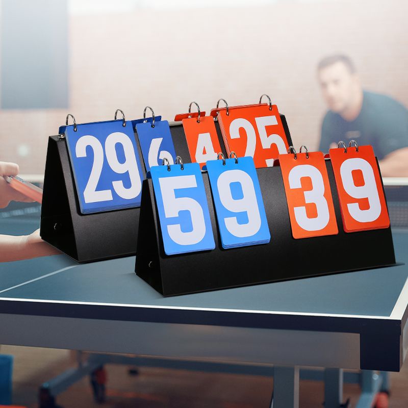 來福#計分器籃球計分牌翻分卡片記分板台球比賽乒乓球可翻桌面板記分牌