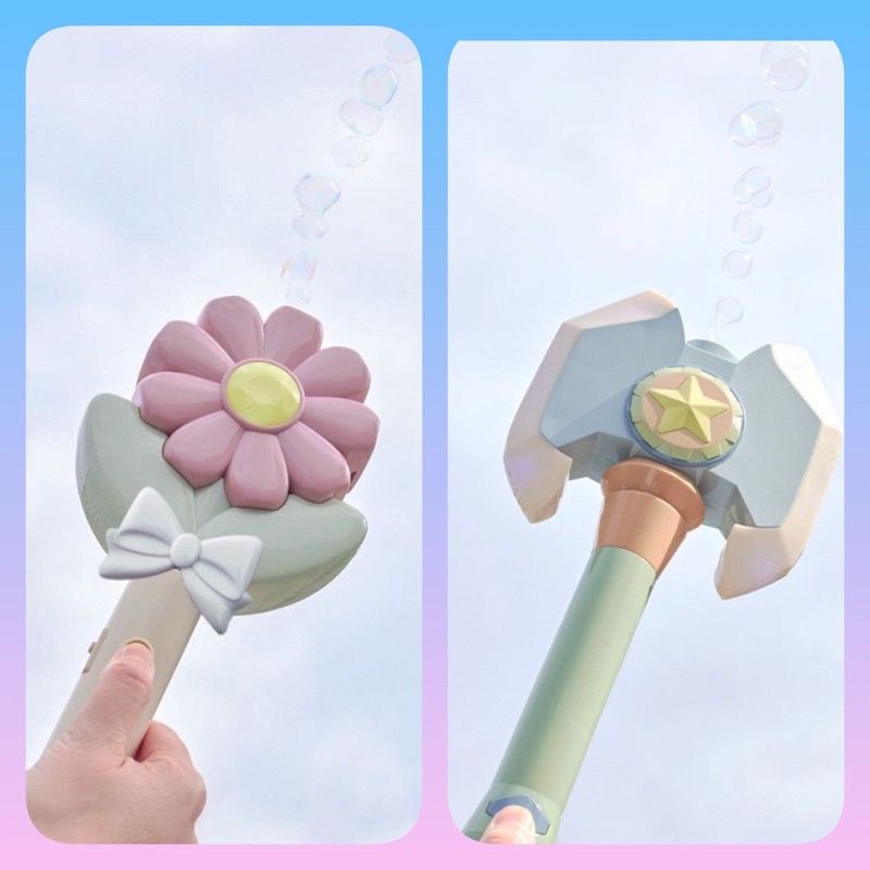 千媽購物趣🧸現貨正品🌸 日本3Coins限定- 花朵/斧頭造型泡泡棒🫧大人小孩可以一起玩唷