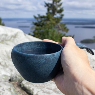 戶外 燒烤 野營 登山 芬蘭kupilka露營杯子北歐戶外Kuksa野營餐具咖啡杯休閑水杯旅行杯