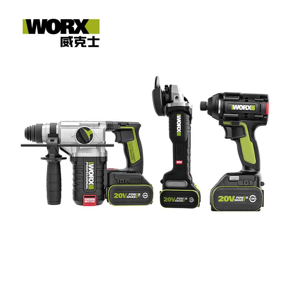 WORX 威克士 超CP值無刷鋁模三機組 WU808+WU389+WU279 (WU939-9)