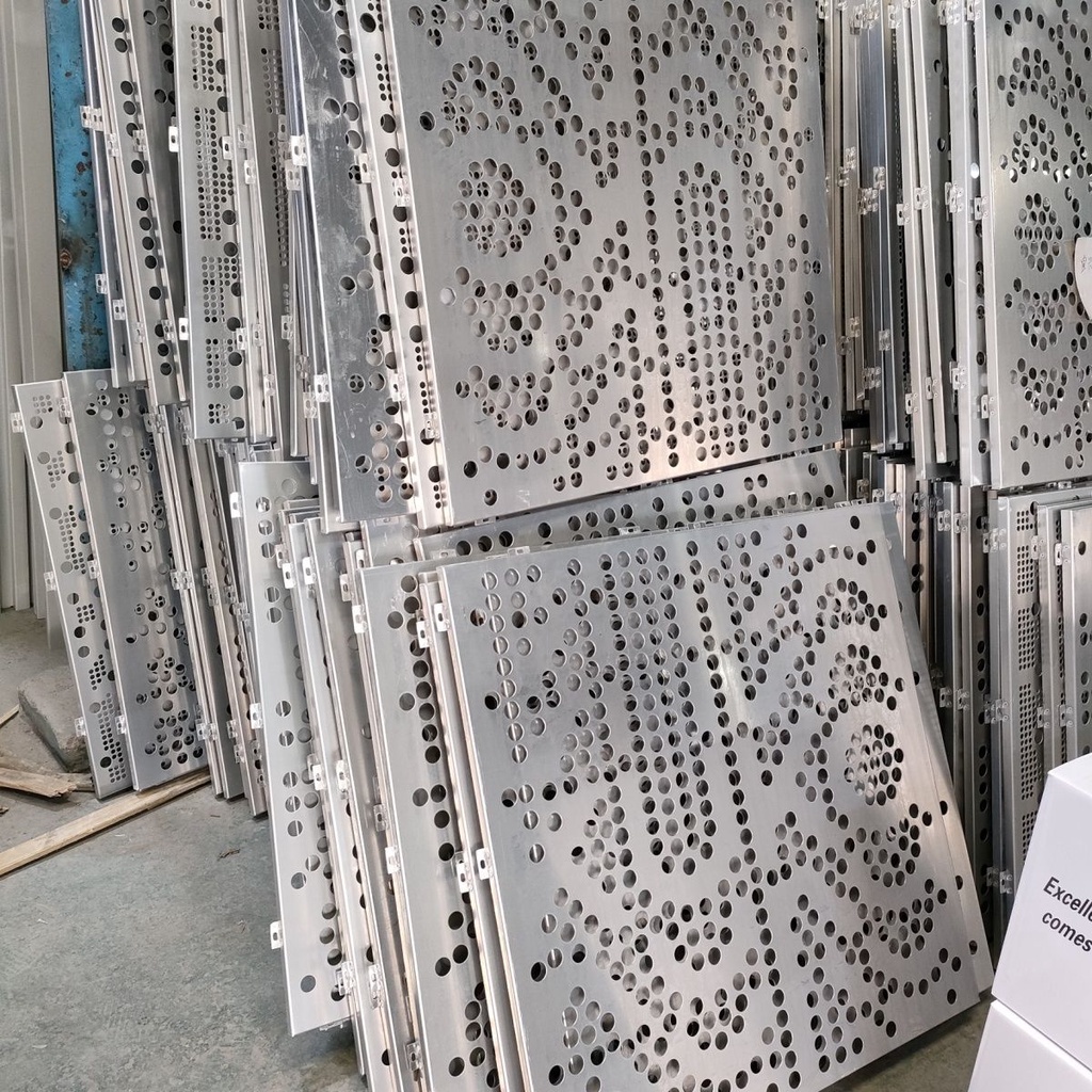 鋁單板定制鏤空氟碳吊頂門頭雕花沖孔鋁板外幕墻面異弧形裝飾加工