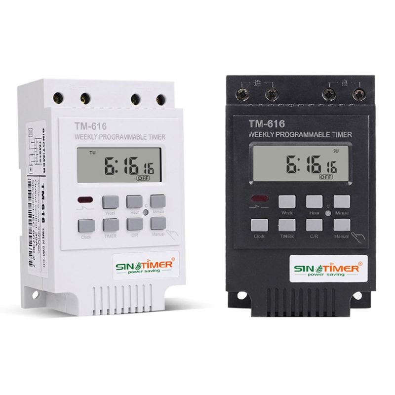 現貨  TM616W-4 數字電子計時器 220V 30A 每週編程繼電器控制器