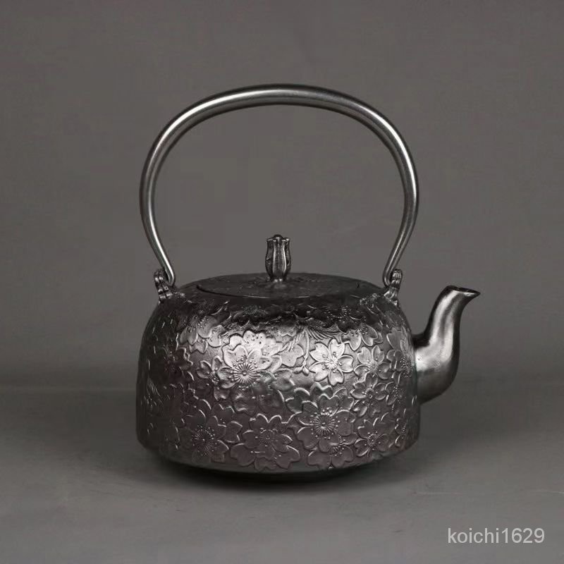 日本南部砂鐵壺精品無塗層手工鐵瓶無塗層鐵壺日式鑄鐵茶壺燒水壺