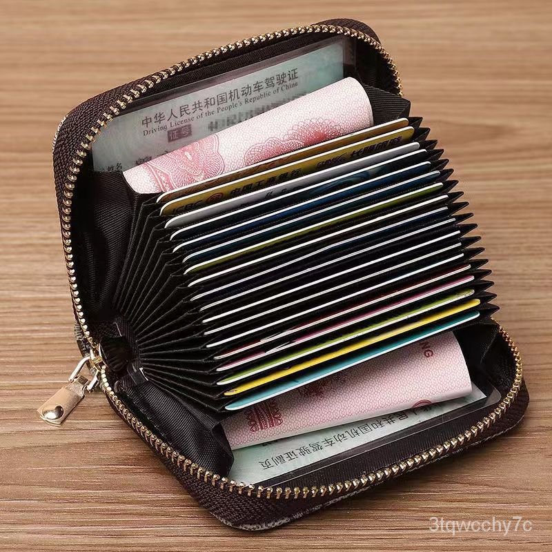 【咪咪店鋪】【免運】防盜 刷卡包 女式 防消磁 卡位超 薄證件卡夾 大容量 駕照 小巧卡套 錢包