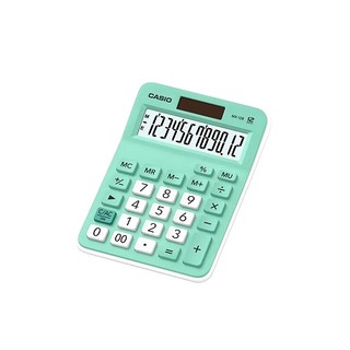 CASIO卡西歐 迷你桌上型計算機/計算機(MX-12B-GN)-冰綠色(12位數)(14.7x10.6x2.9cm) 墊腳石購物網