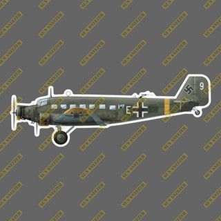 納粹德國 二戰JU-52運輸機 擬真軍機3M貼紙 尺寸165mm
