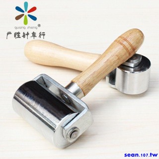 爆款特惠*DIY手工皮革工具 不銹鋼滾輪 滾筒滾邊器皮革粘膠水貼合壓輪