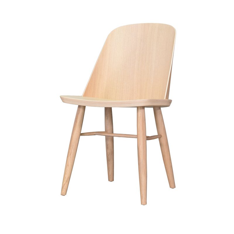 【現貨】北歐簡約木製餐椅時尚個性休閒電腦椅民宿餐廳創意咖啡餐椅