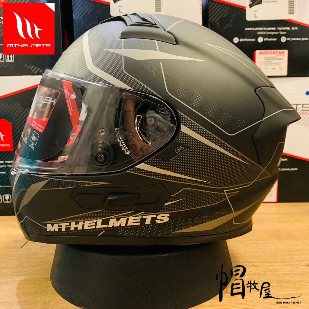 【帽牧屋】西班牙 MTHELMETS KRE SV INTREPID 全罩安全帽 MT 安全帽 消光黑灰