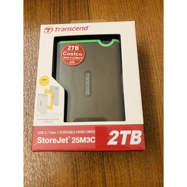 （好市多購入）創見 StoreJet 25M3C行動硬碟 2.5吋 2TB