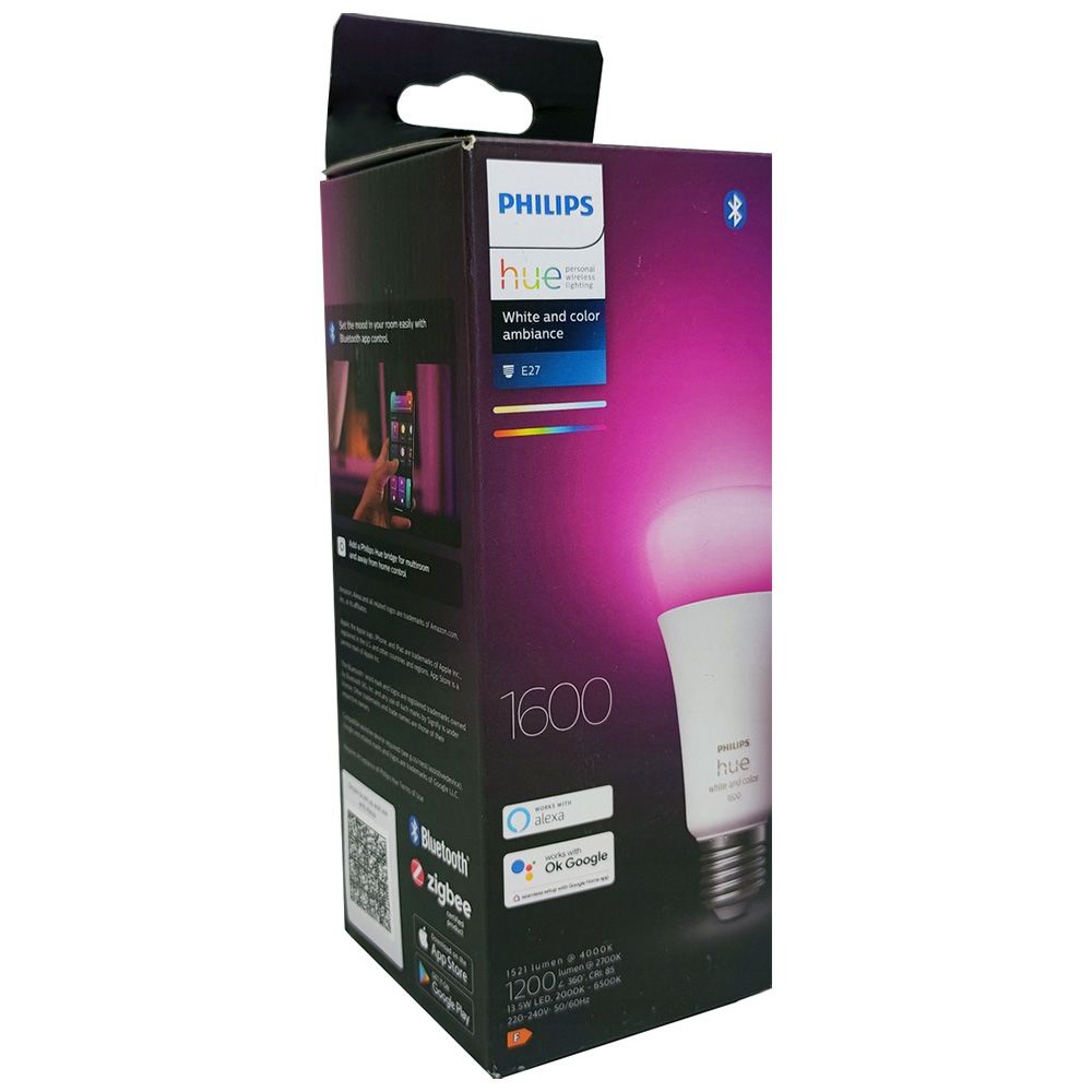 飛利浦 Philips Hue 全彩情境 1600lm 白+彩光 13.5W A67 E27 智慧型燈泡(平行進口)