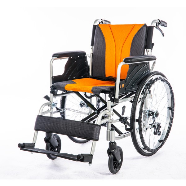 《好康醫療網》均佳機械式輪椅-鋁合金(中輪)JW-160(扶手可後掀)(輔具特約經銷商)(輪椅B款)附加功能A