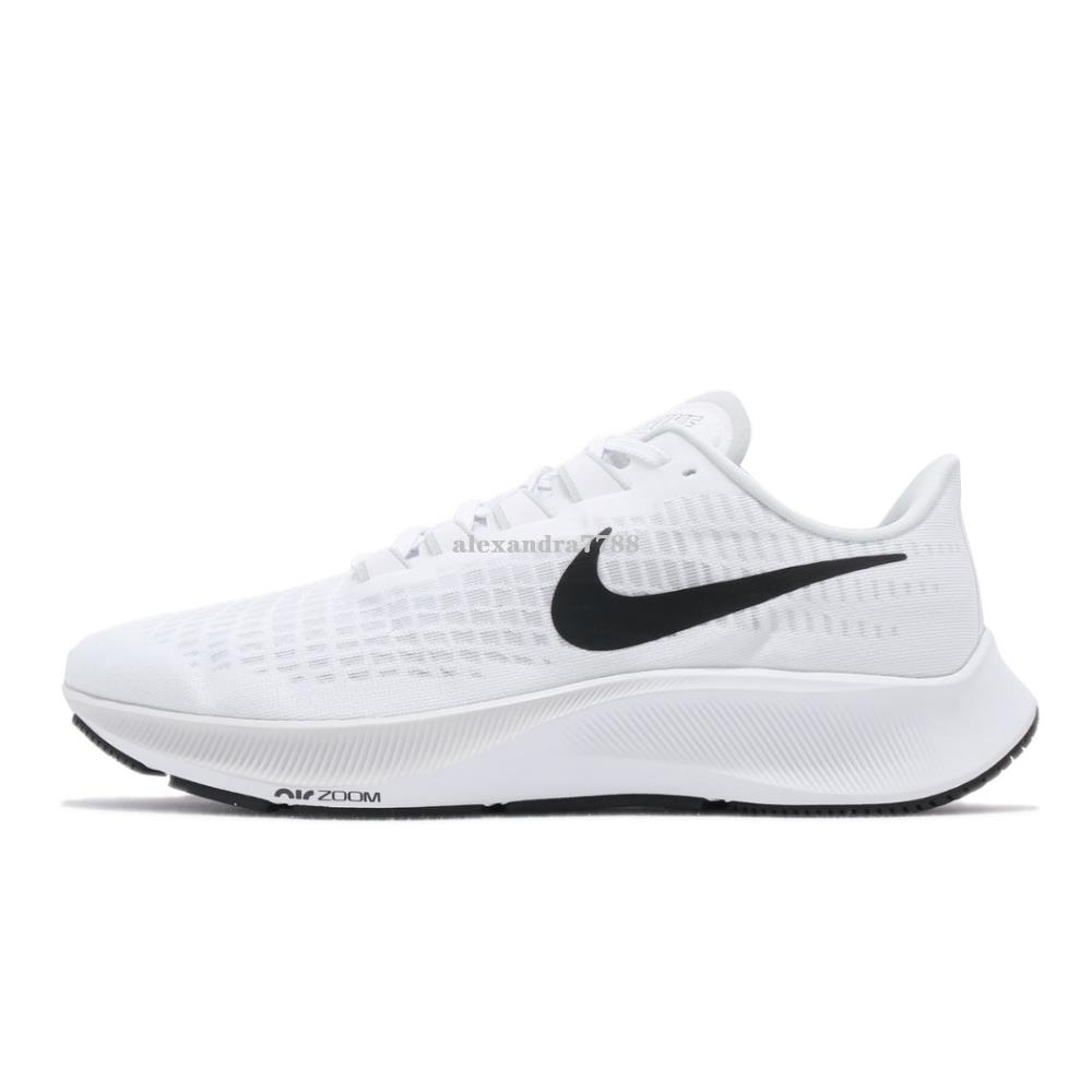 Nike Zoom Pegasus 37 全白 小黑勾 馬拉松 運動百搭慢跑鞋 BQ9646-100